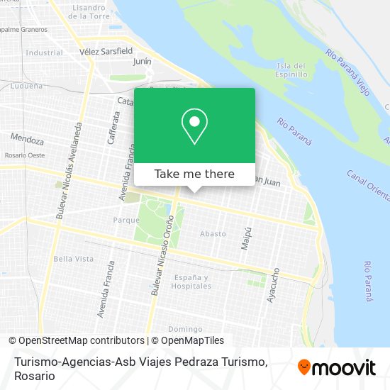 Mapa de Turismo-Agencias-Asb Viajes Pedraza Turismo