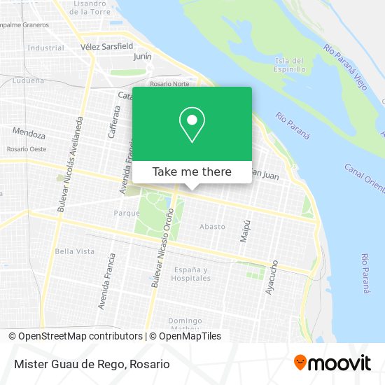 Mapa de Mister Guau de Rego