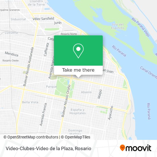 Video-Clubes-Video de la Plaza map