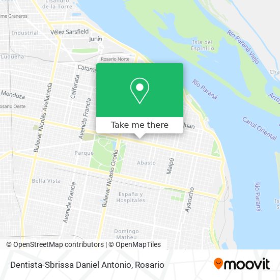 Dentista-Sbrissa Daniel Antonio map
