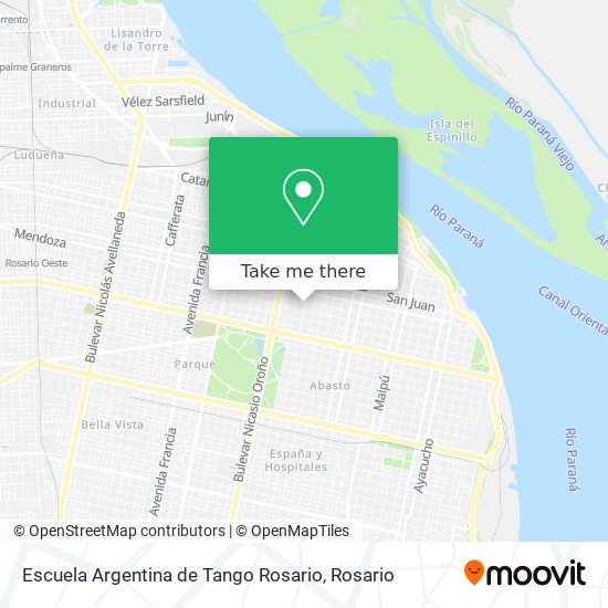 Escuela Argentina de Tango Rosario map