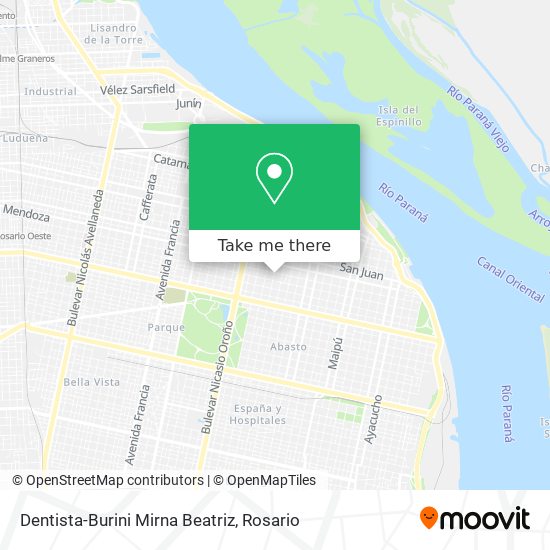 Mapa de Dentista-Burini Mirna Beatriz