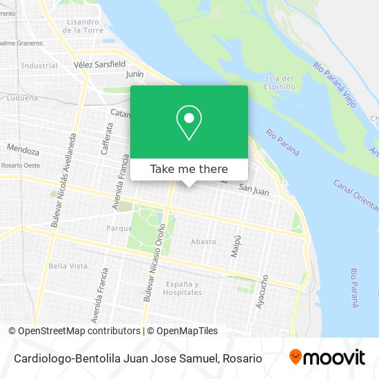 Cardiologo-Bentolila Juan Jose Samuel map