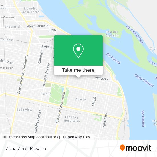 Zona Zero map