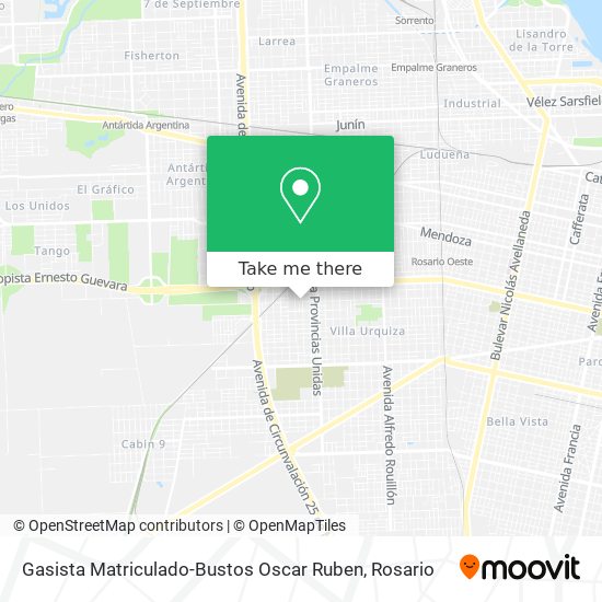 Gasista Matriculado-Bustos Oscar Ruben map