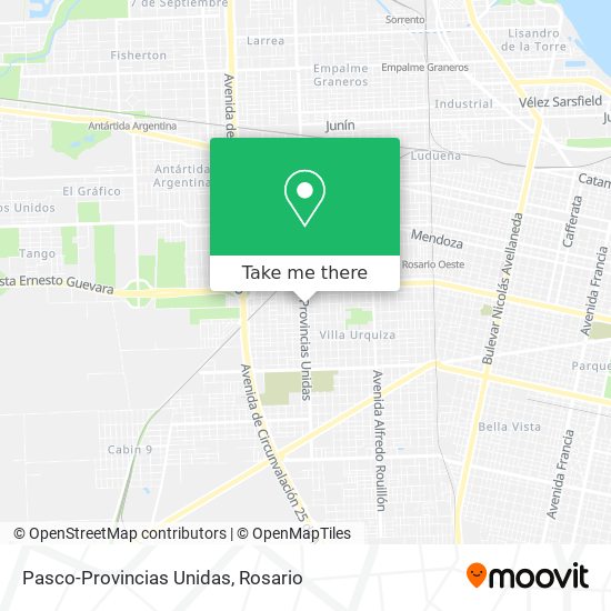Mapa de Pasco-Provincias Unidas