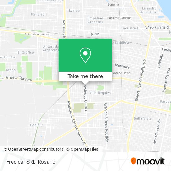 Mapa de Frecicar SRL