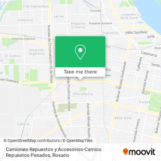 Camiones-Repuestos y Accesorios-Camico Repuestos Pesados map