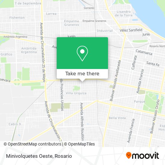 Mapa de Minivolquetes Oeste