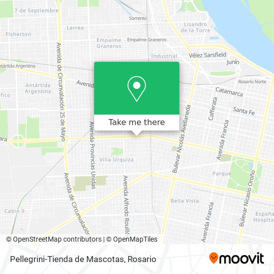 Pellegrini-Tienda de Mascotas map