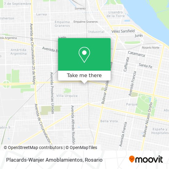 Placards-Wanjer Amoblamientos map