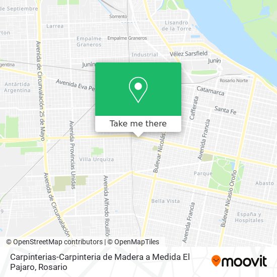 Carpinterias-Carpinteria de Madera a Medida El Pajaro map
