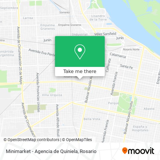 Mapa de Minimarket - Agencia de Quiniela