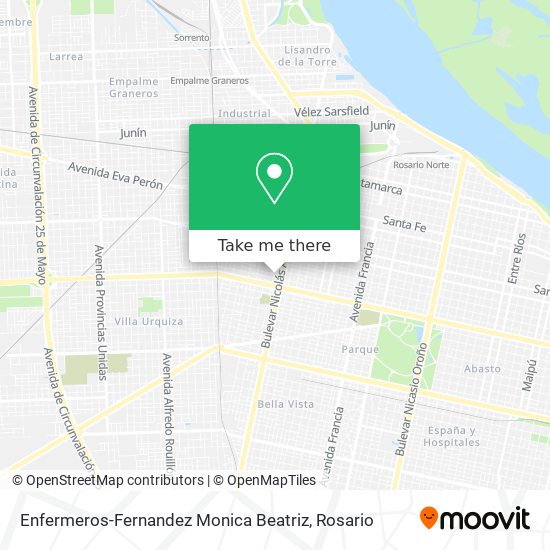 Enfermeros-Fernandez Monica Beatriz map
