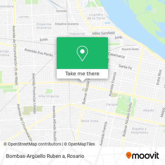 Bombas-Argüello Ruben a map