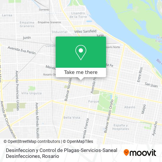 Desinfeccion y Control de Plagas-Servicios-Saneal Desinfecciones map