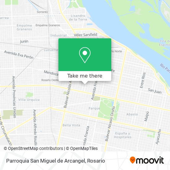 Mapa de Parroquia San Miguel de Arcangel