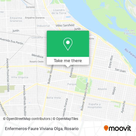 Enfermeros-Faure Viviana Olga map