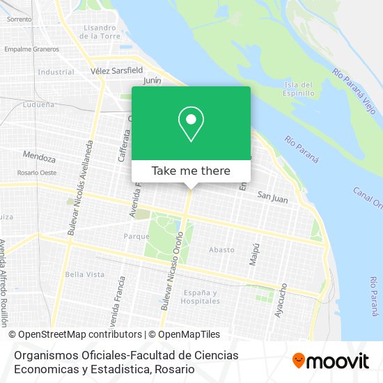 Organismos Oficiales-Facultad de Ciencias Economicas y Estadistica map
