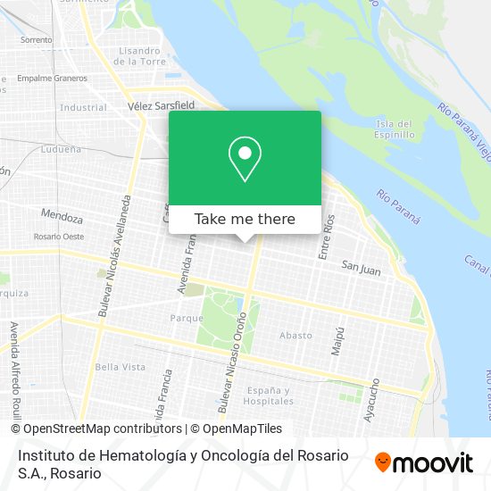 Instituto de Hematología y Oncología del Rosario S.A. map