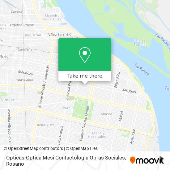 Mapa de Opticas-Optica Mesi Contactologia Obras Sociales