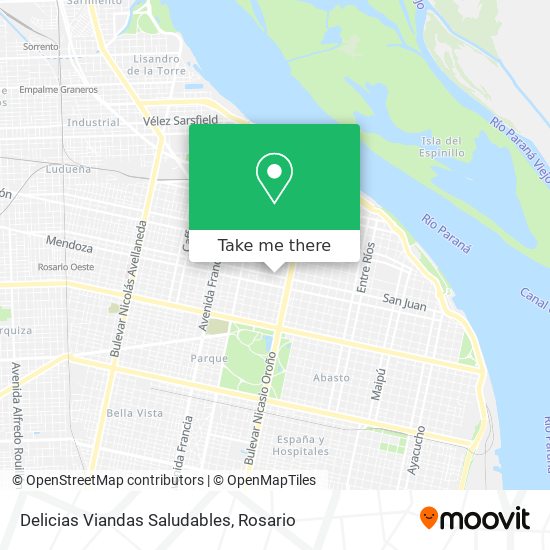 Delicias Viandas Saludables map