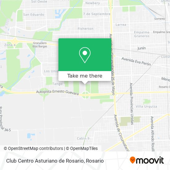 Club Centro Asturiano de Rosario map