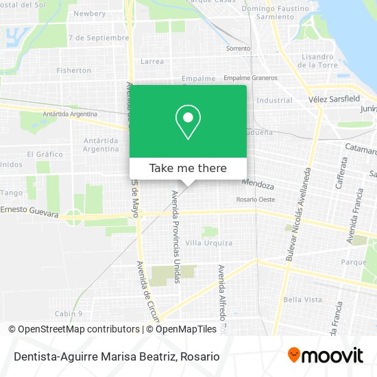 Dentista-Aguirre Marisa Beatriz map