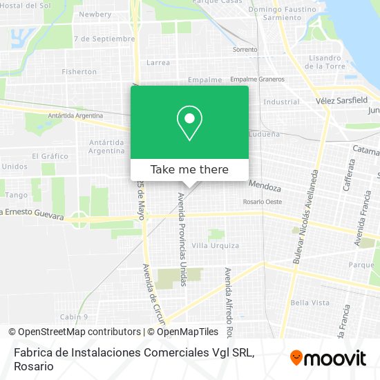 Mapa de Fabrica de Instalaciones Comerciales Vgl SRL