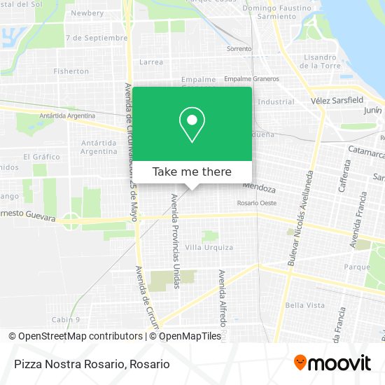 Mapa de Pizza Nostra Rosario