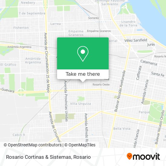 Rosario Cortinas & Sistemas map