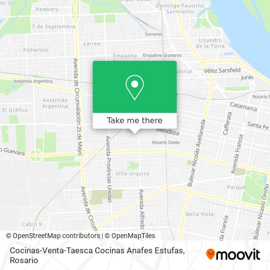 Cocinas-Venta-Taesca Cocinas Anafes Estufas map