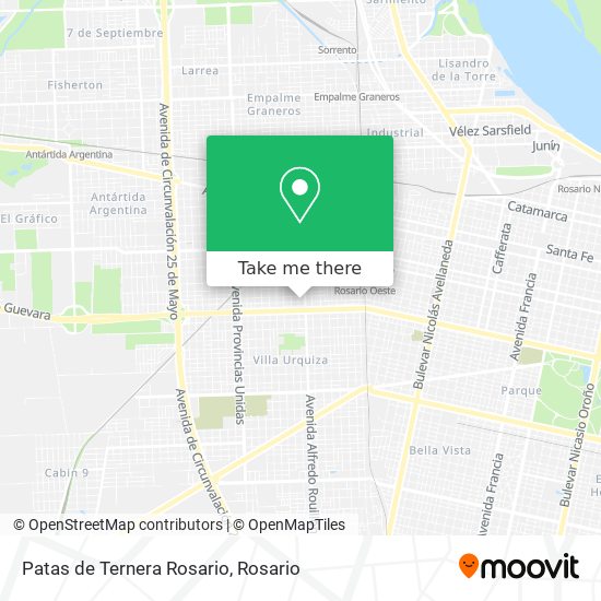 Mapa de Patas de Ternera Rosario