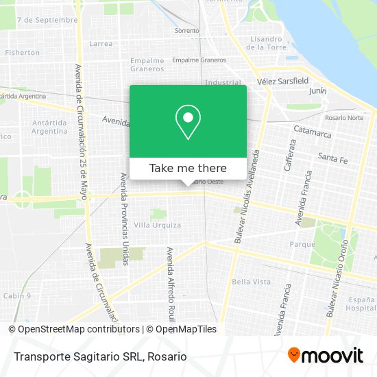 Transporte Sagitario SRL map