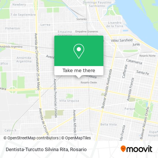 Dentista-Turcutto Silvina Rita map