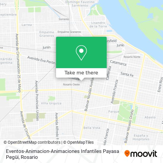 Mapa de Eventos-Animacion-Animaciones Infantiles Payasa Pegüi