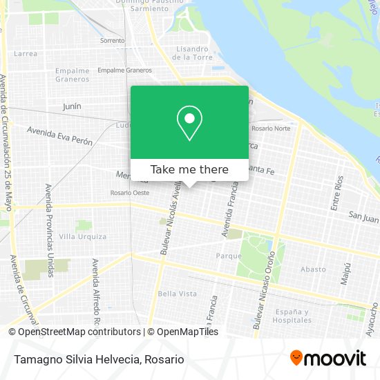 Mapa de Tamagno Silvia Helvecia
