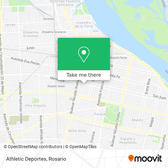 Athletic Deportes map