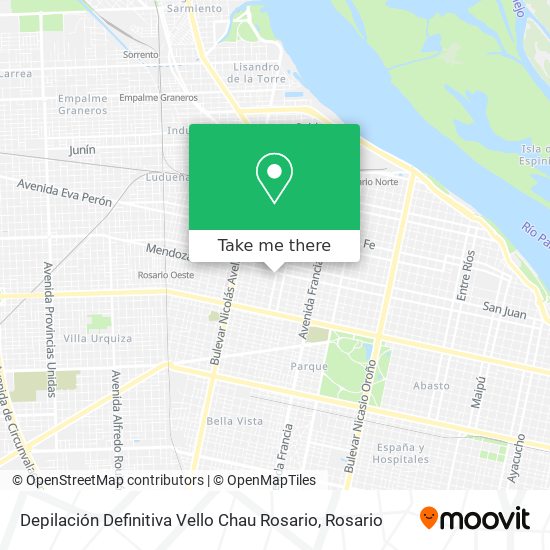 Depilación Definitiva Vello Chau Rosario map