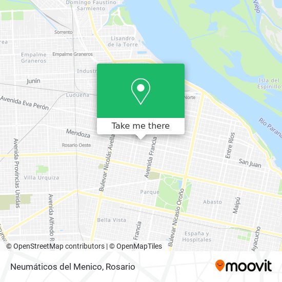 Mapa de Neumáticos del Menico