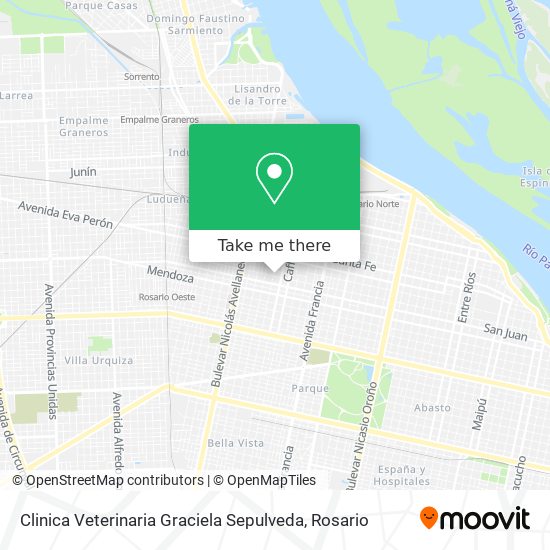 Clinica Veterinaria Graciela Sepulveda map