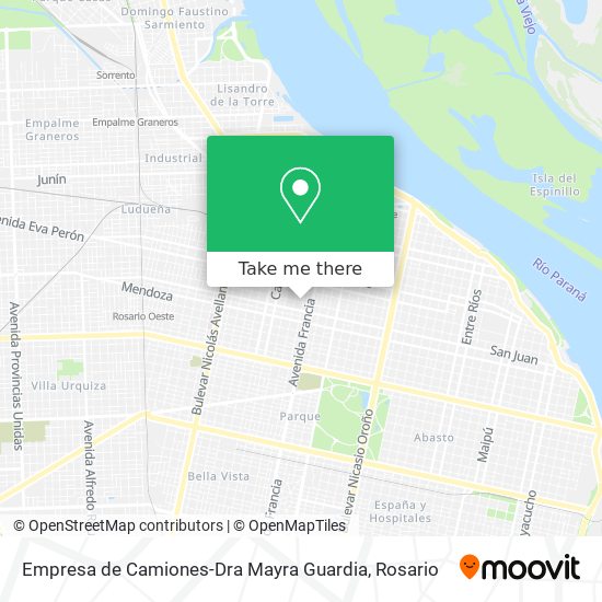 Mapa de Empresa de Camiones-Dra Mayra Guardia