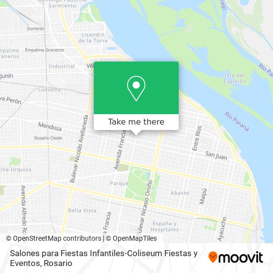 Salones para Fiestas Infantiles-Coliseum Fiestas y Eventos map