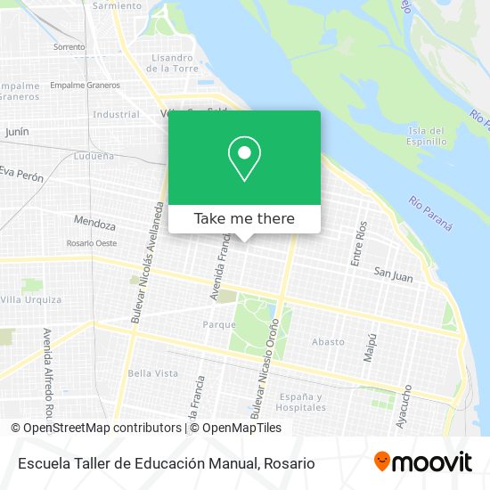 Escuela Taller de Educación Manual map