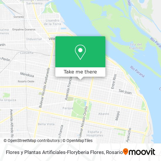 Mapa de Flores y Plantas Artificiales-Floryberia Flores