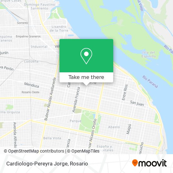 Mapa de Cardiologo-Pereyra Jorge