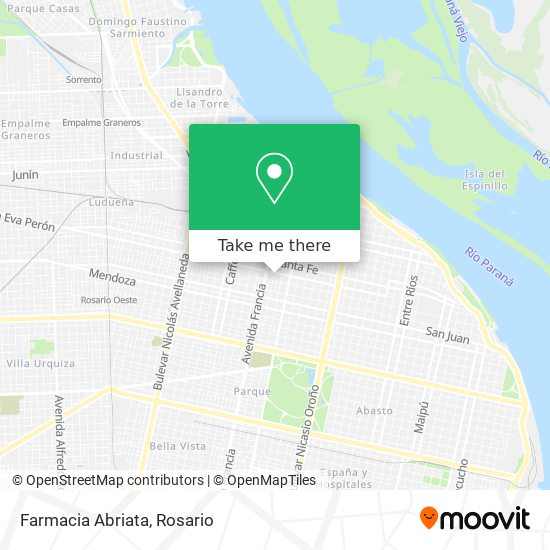 Mapa de Farmacia Abriata