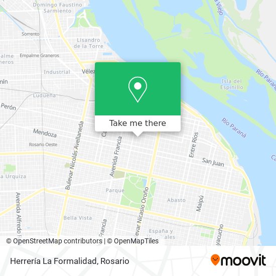 Mapa de Herrería La Formalidad