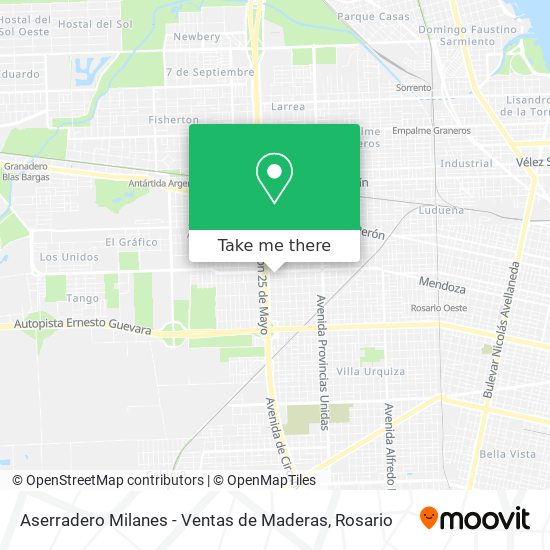 Aserradero Milanes - Ventas de Maderas map