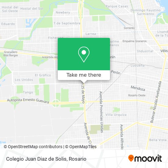 Mapa de Colegio Juan Diaz de Solis